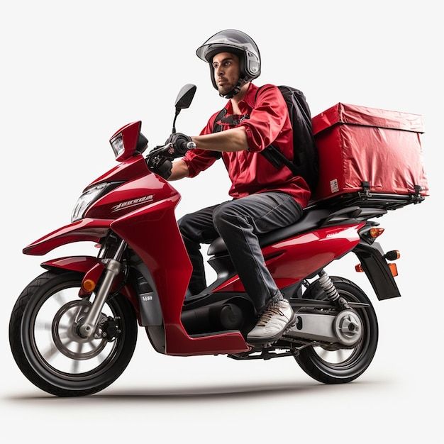 ChopNow delivery rider on a scooter